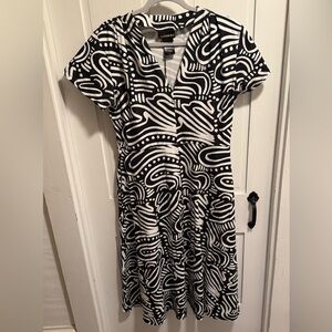 EUC Nooworks Greta Dress in Ripple Print - XL